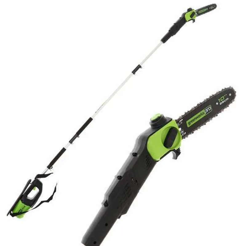 Greenworks GD60PS - Élagueuse sur perche à batterie Greenworks GD60PS 60V - À dos sur perche télescopique
