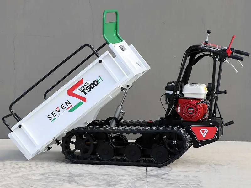 Brouette à chenilles Seven Italy T500H GX-E - benne extensible - charge 500 kg