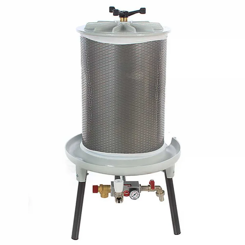 Grifo PEW80 - Pressoir hydraulique pour fruits 80 L – Cuve en acier inoxydable