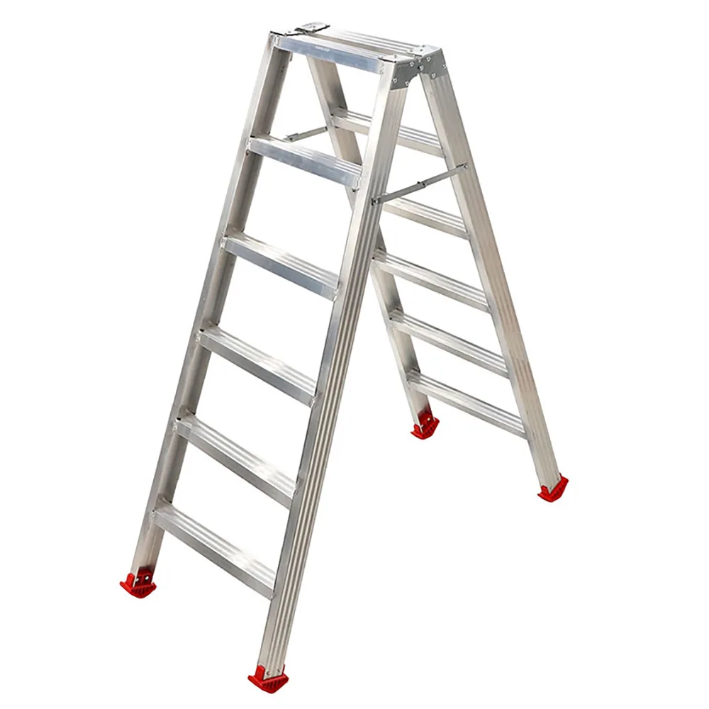 Échelle double en aluminium 1031, 2x6 marches, 1,41 m
