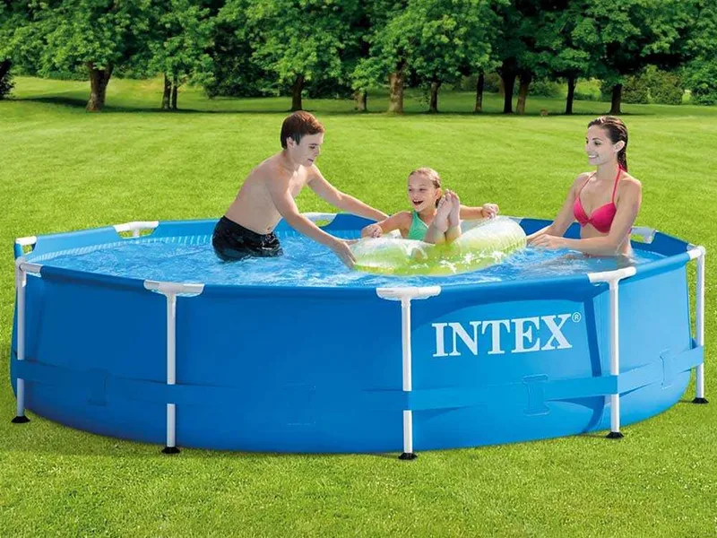 Intex Metal Frame 28202NP - Ø305x76 cm - Piscine ronde + Épurateur à cartouche
