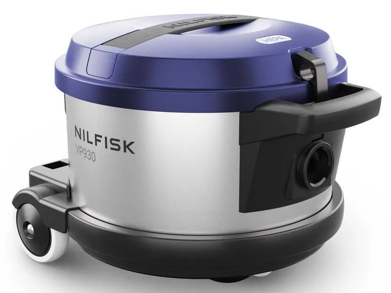 Nilfisk VP 930 Eco Pro Hepa Blu HF EU - Aspirateur ULTRA silencieux - Bidon en acier de 15 L - 760W
