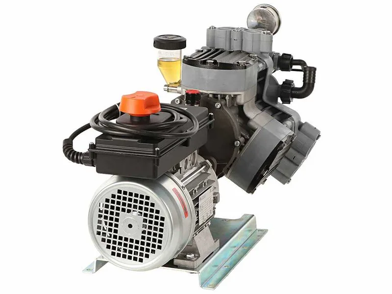 Kit motopompe électrique de pulvérisation avec chariot - Comet MTP P40/20 TRF90 HP3 BA SCAT EL - Pour produits chimiques et acides