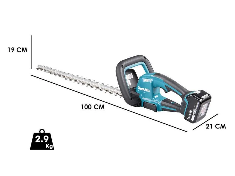 MAKITA DUH606RF - Taille-haie électrique à batterie 18V/3Ah - Lame de 60 cm