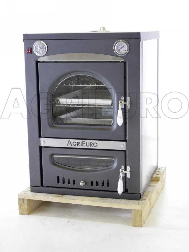 AgriEuro Minimus 50 Inc - Four à bois en acier encastrable - 3 étages