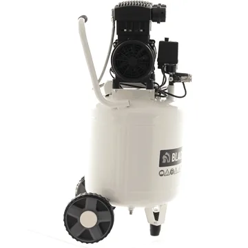 BlackStone V-SBC50-15 - Compresseur d'air silencieux oilless - Moteur 1.5 CV - 50 Litres - Vertical