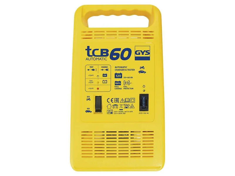 GYS TCB 60 - Chargeur automatique - batterie 12 V de 10 à 60 Ah