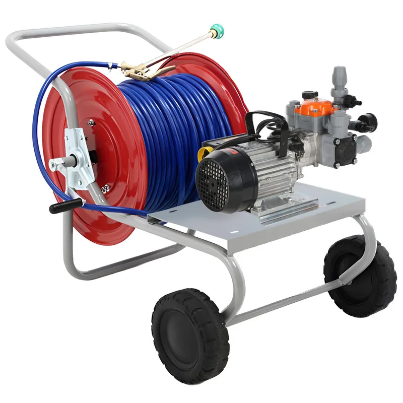 Kit motopompe électrique de pulvérisation avec chariot - Comet MTP BPX25 PP - Pour produits chimiques et acides
