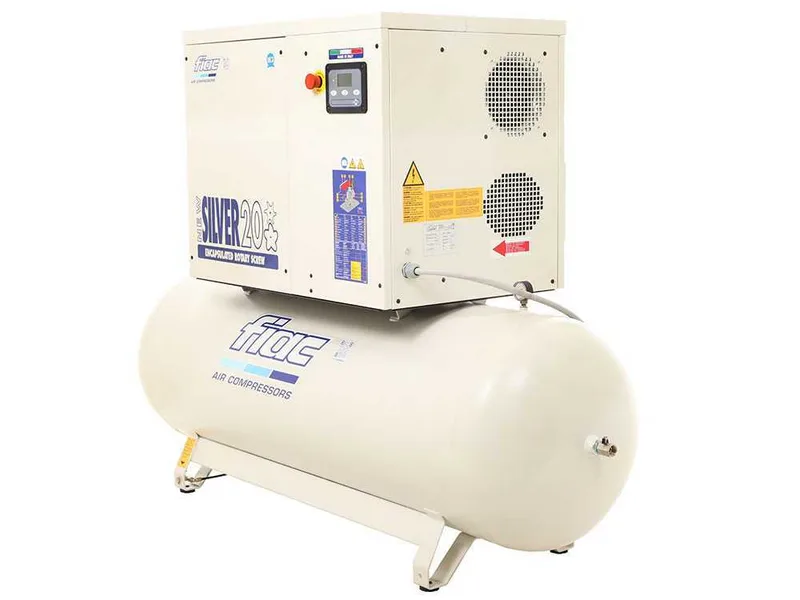 Fiac New Silver 20/500 - Compresseur rotatif triphasé à vis silencieux - Motore 20 HP