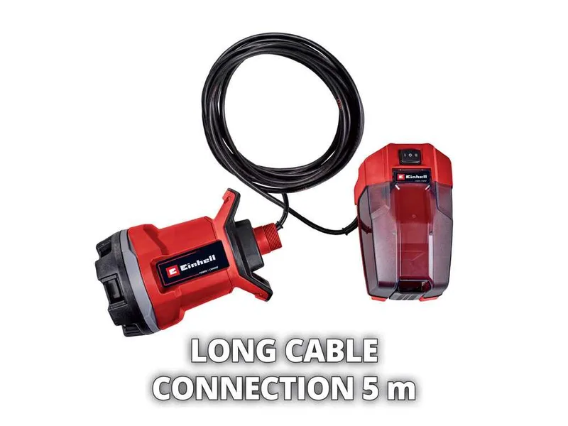 Einhell GE-DP 18/25 Li - Pompe d'évacuation pour eaux chargées - 18V 4Ah et chargeur