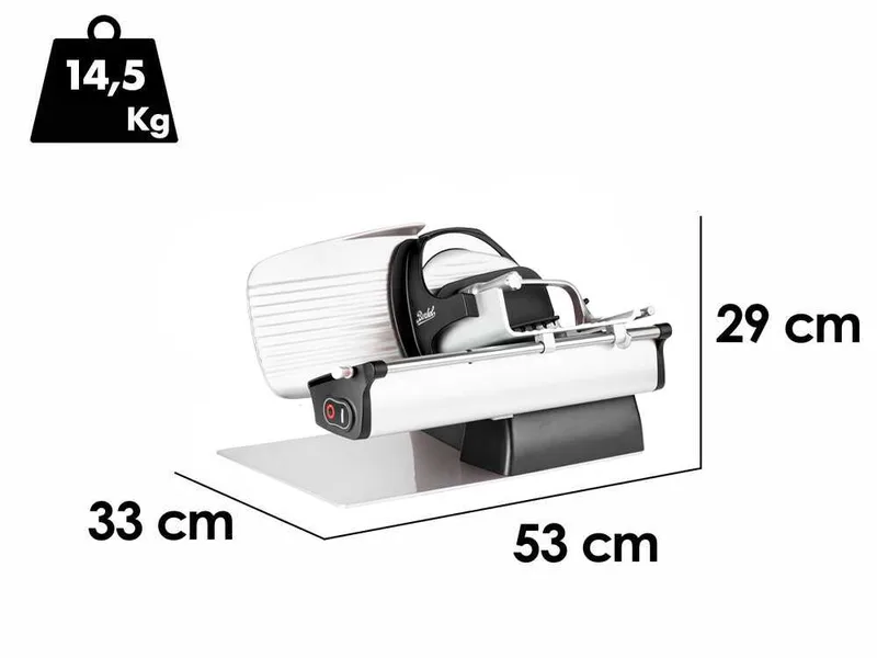 Berkel Home Line Plus 200 Noir Opaque - Trancheuse avec lame de 195 mm