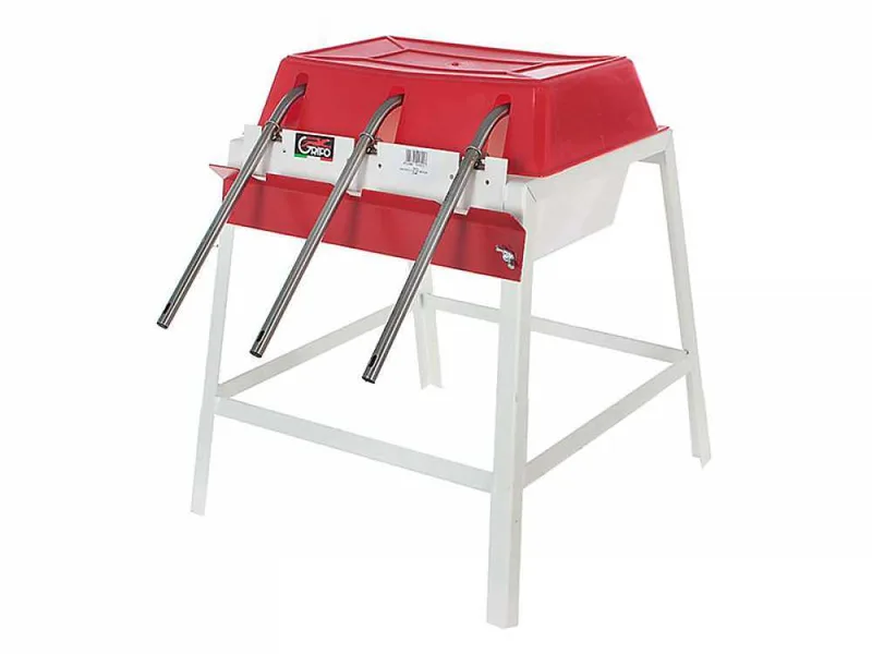 Grifo 3 robinets - Remplisseuse manuelle avec becs inox et réservoir en acier émaillé