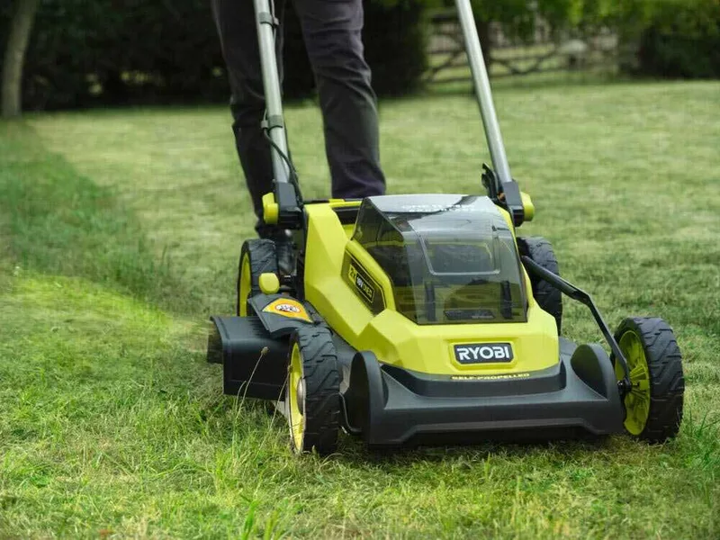 Ryobi RY18LMXSP51A-0 - Tondeuse à gazon à batterie 2x18V/5Ah - Largeur de coupe 51 cm