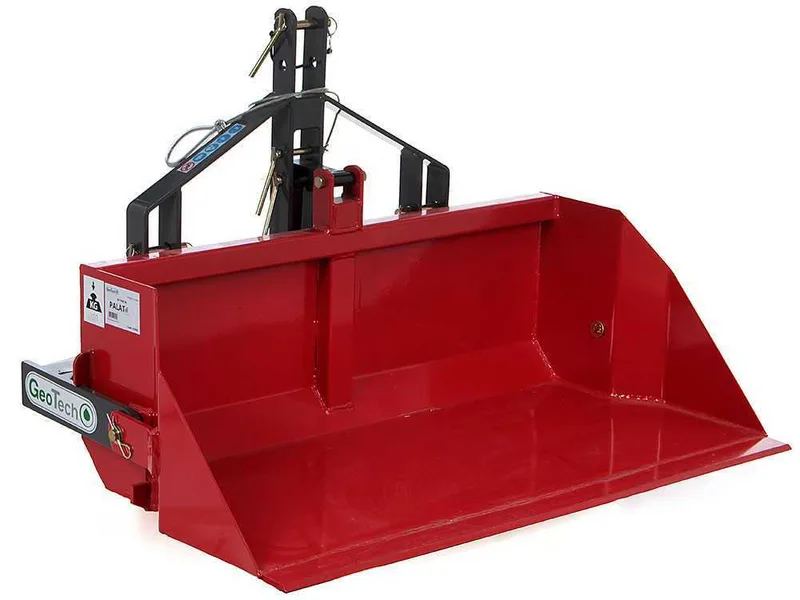 Godet arrière pour tracteur GeoTech de 160 cm - Série médium-lourde - capacité charge 700 kg