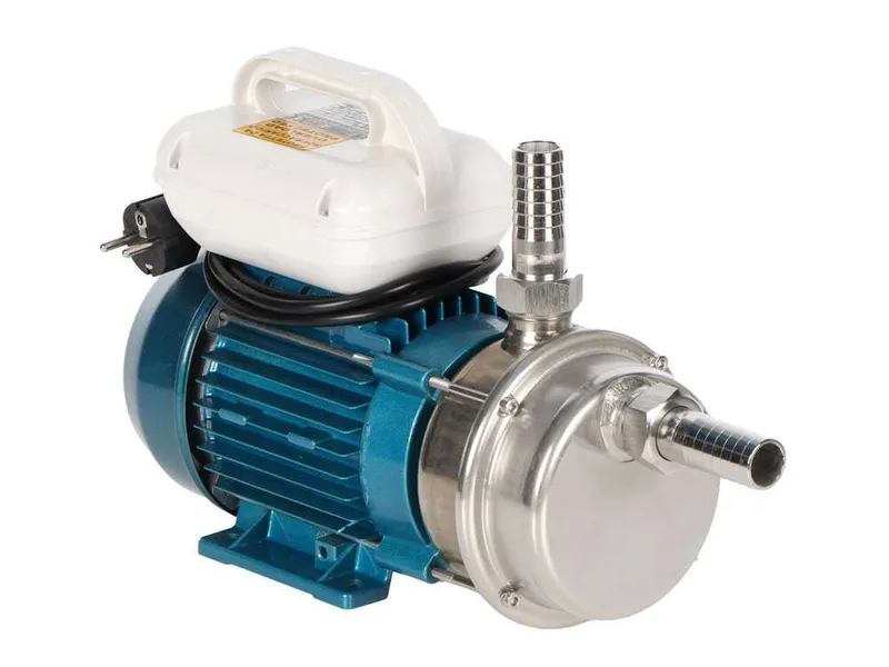 Tellarini ALM 25 - Pompe électrique de transfert pour huile en acier inoxydable - Raccord droits en acier inoxydable - Monophasée - 230V - Choisissez vos raccords