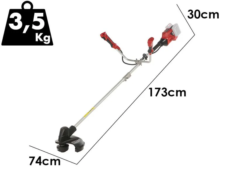GeoTech X-Line BD-40V - Débroussailleuse à batterie - 40 V