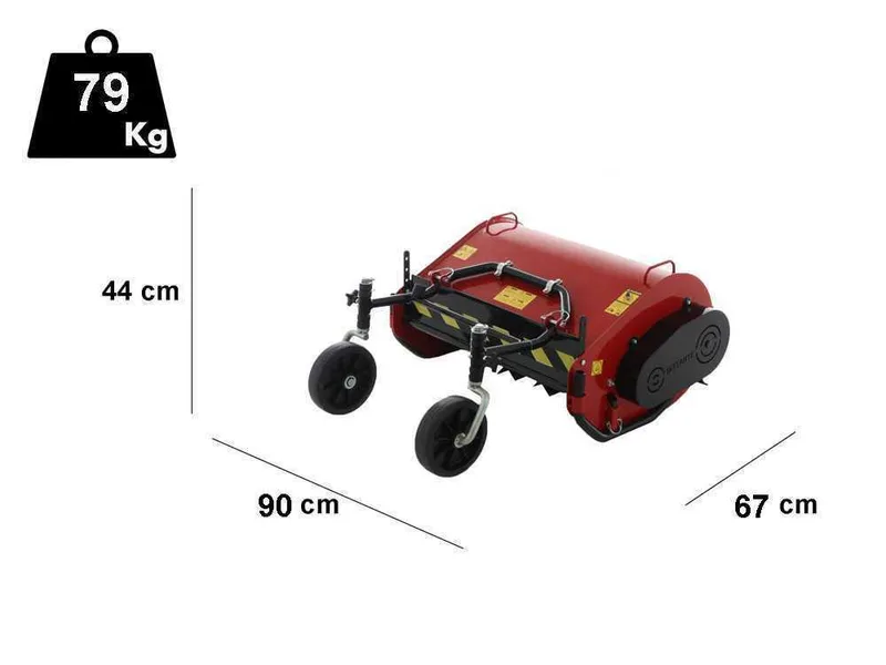 Broyeur de série lourde 80 cm pour motoculteur à 2 roues minimum 12 CV