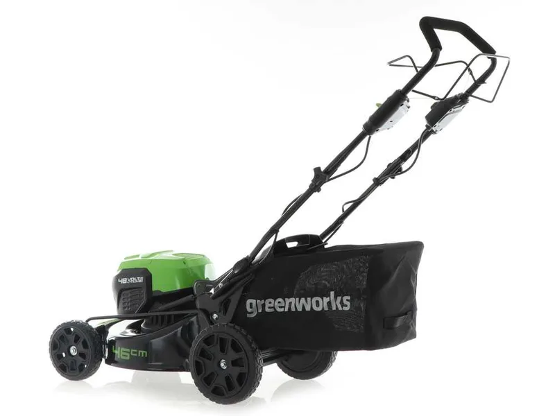 Greenworks GD48LM46SP - Tondeuse à gazon autotractée à batterie 48V/4Ah - Coupe 46 cm