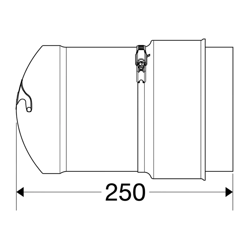 Schiedel Manchon de raccordement enfichable Ø 130 mm pour PPL Ø 160 mm