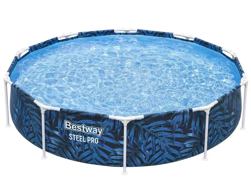 Bestway Steel Pro 56985 - 305x305x66 cm - Piscine ronde pour 3-4 personnes