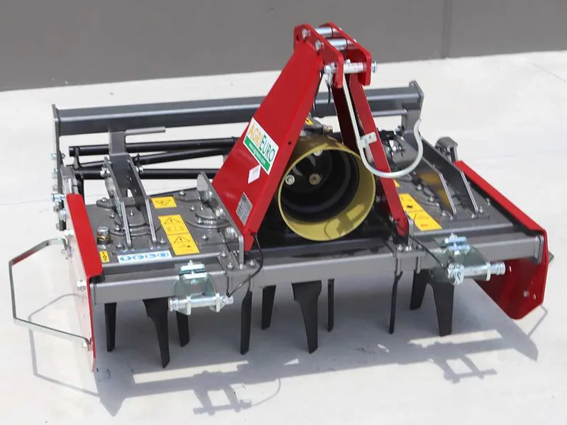 Herse rotative légère RF110 - largeur de travail 110 cm - 10 lames série légère - Rouleau à cage