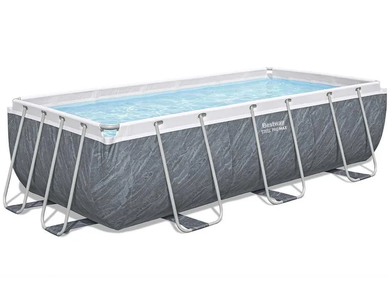 Bestway Steel Pro Max 56721 - 404 x 201 x 100 cm - Piscine hors-sol pour 5-6 personnes