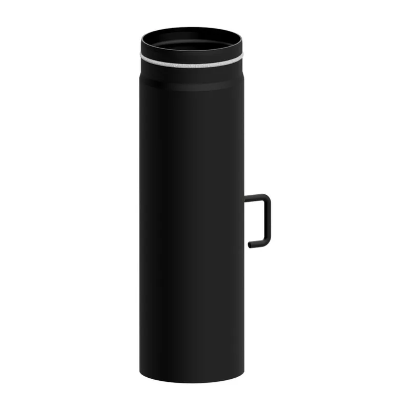 Raik tuyau LS diamètre 150x500x2,00mm rétreint avec modérateur de tirage noir