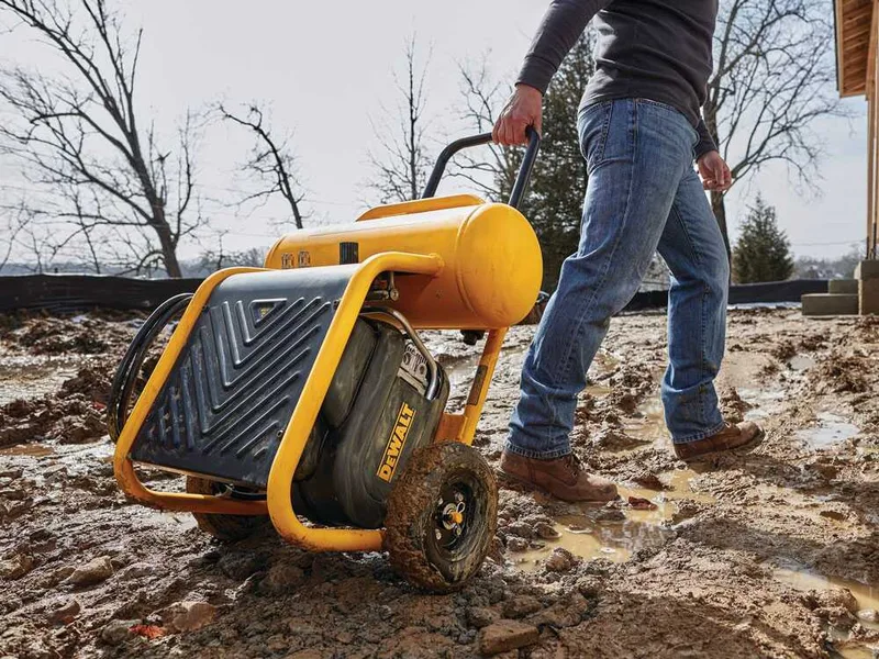 DeWalt DPC17PS-QS - Compresseur d'air électrique portatif monophasé, oil-less - Moteur 2.5 CV - 17 L