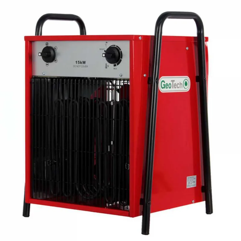 GeoTech EH 1500 T - Générateur d'air chaud électrique avec ventilateur - 15 kW - triphasé