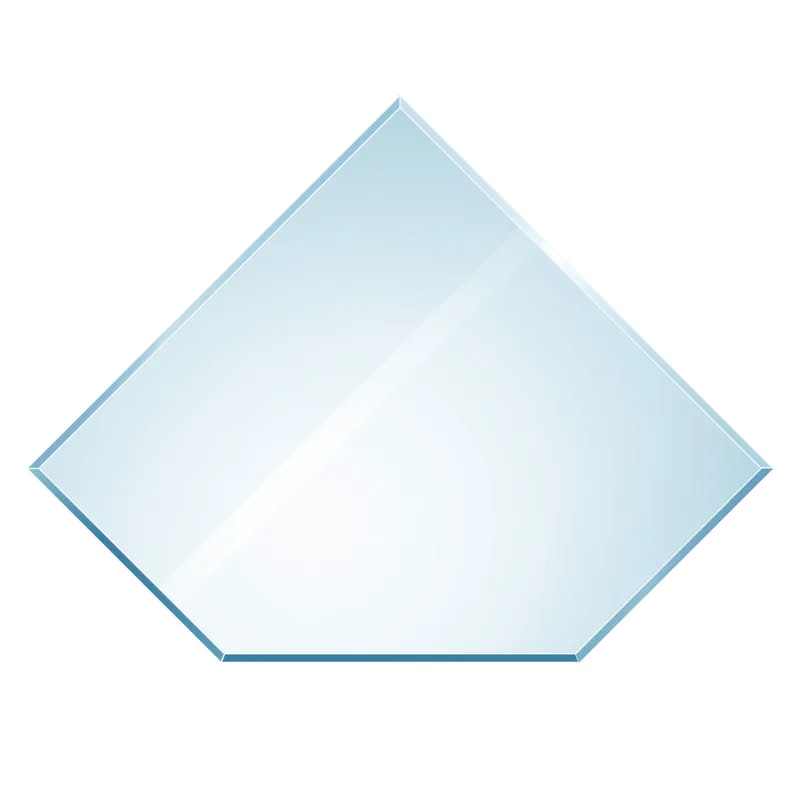Raik Kamin Plaque de Verre Diamant avec Facette Incluse