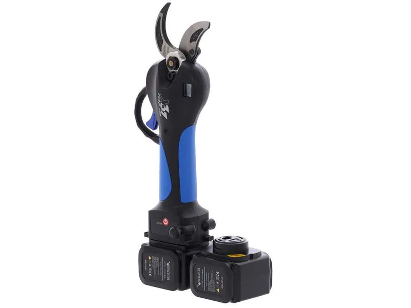 VESCO X37 - Sécateur électrique à batterie + perche télescopique 150-230 cm - 2x 21,6 V 2,5 Ah - Diamètre de coupe 37 mm