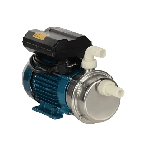 Tellarini ALM 25 MS - Pompe électrique de transfert en acier inoxydable - Raccord en nylon droits + courbés - Monophasée - 230V - Choisis tes raccords