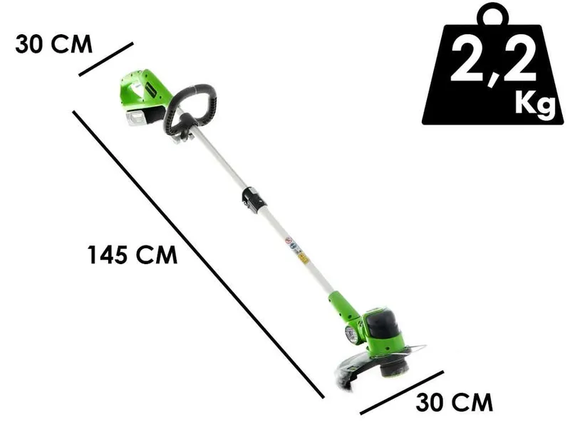 Greenworks G48LT30 - Coupe-bordure électrique à batterie - 48V 2Ah