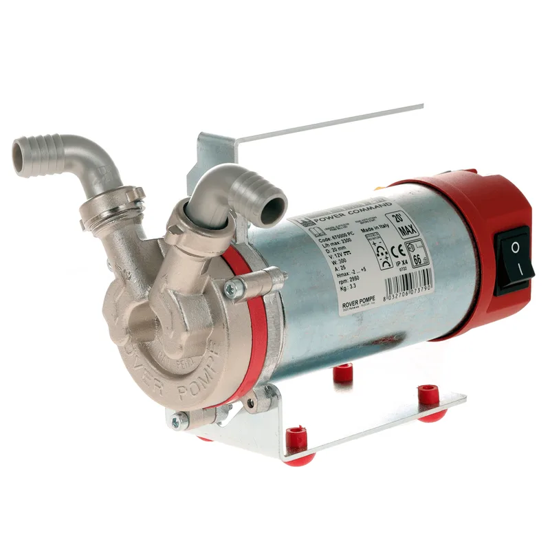Rover Marina Mini Novax 20 - Pompe de transfert électrique en alliage anticorrosion - 12V - avec Power Command