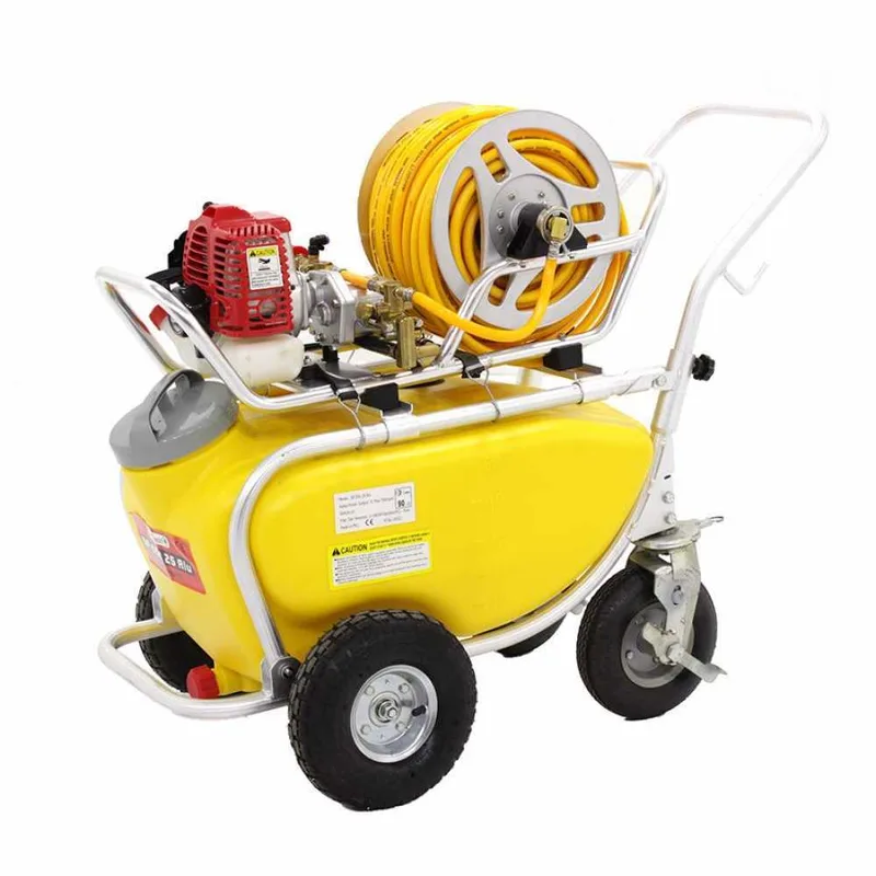 Pompe agricole thermique sur chariot GeoTech SP 550 2S ALU - moteur 2 temps à mélange