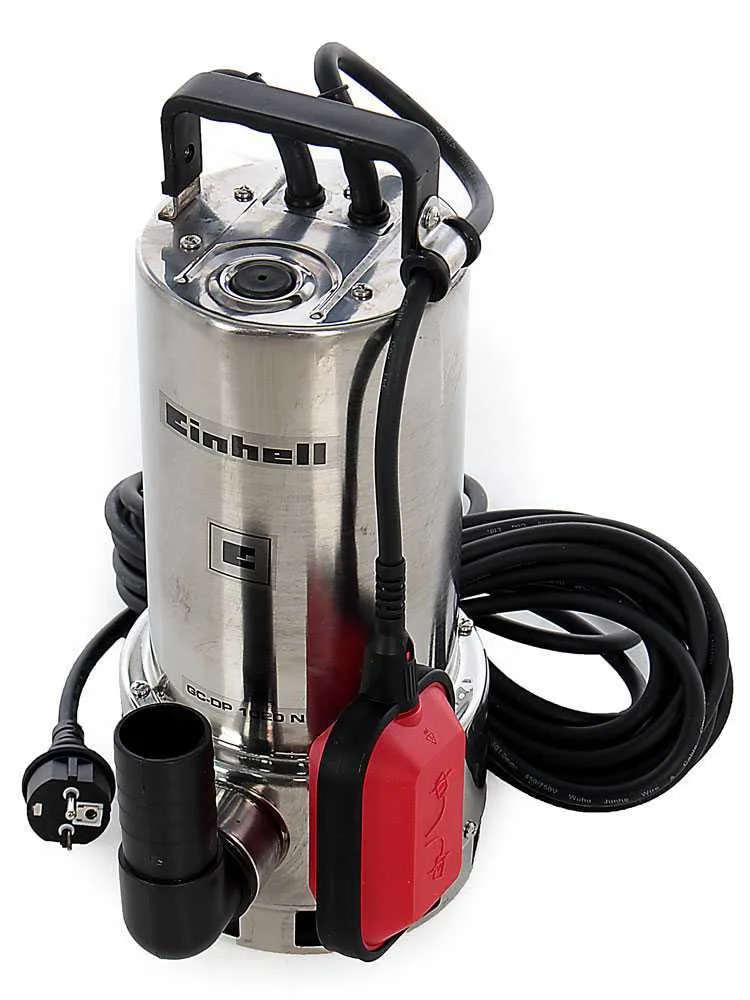 Pompe immergée électrique pour eaux chargées Einhell GC-DP 1020 N - électropompe inox de 1000W