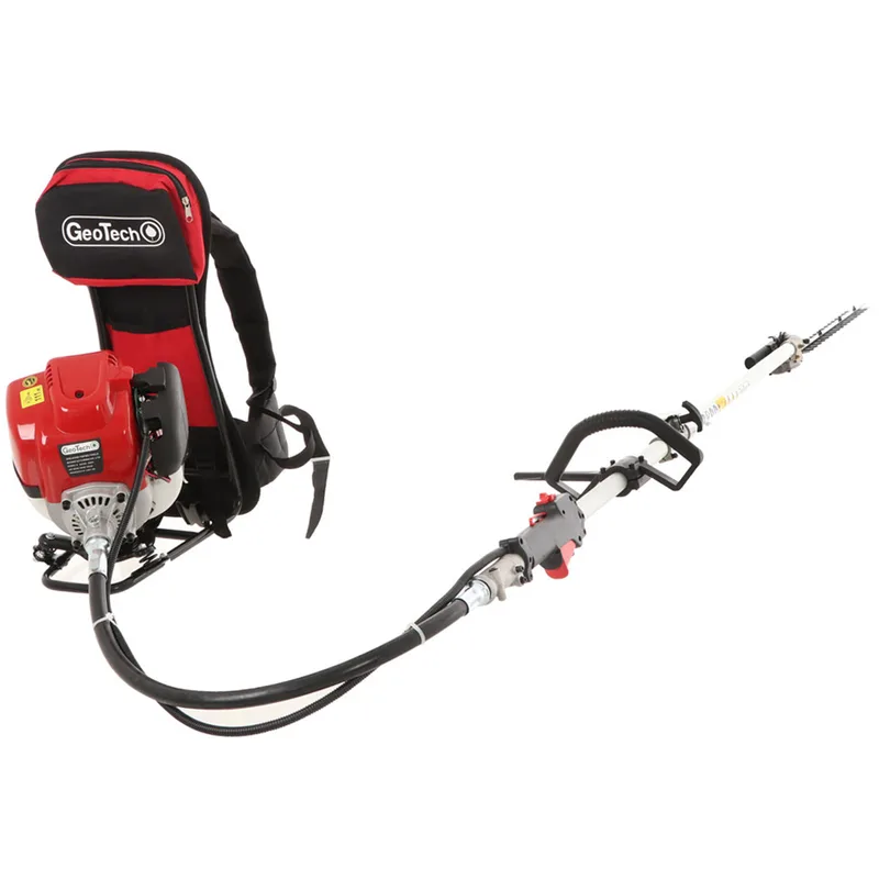 GeoTech GT-4 36 BP - Taille-haie thermique sur perche de rallonge avec dossière - 36 cm³