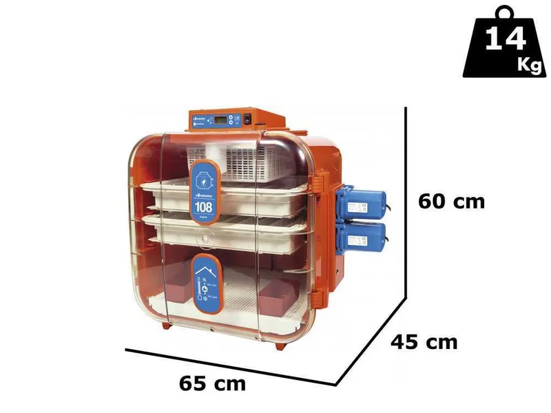 Novital Covatutto 108 Digitale - Couveuse à œufs automatique/manuelle - 96 œufs