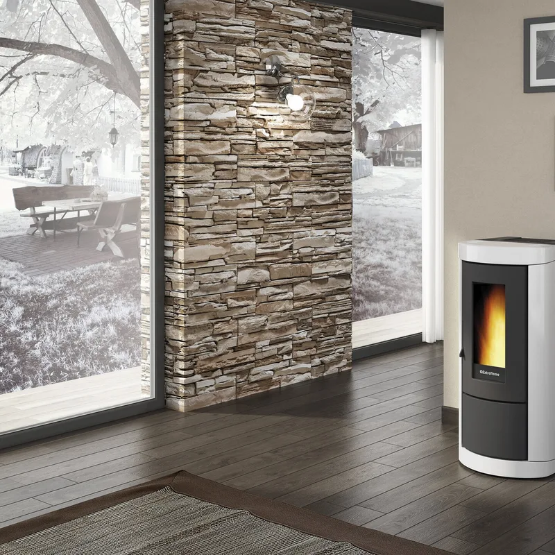 Extraflame mietta evo - Blanc poêle à granulés evolution line