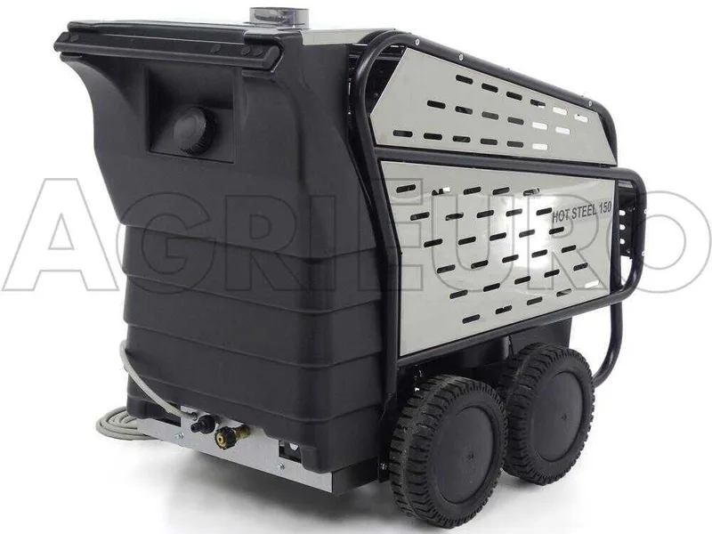 ITM - HOT STEEL 150/15 - Nettoyeur professionnel haute pression à eau chaude - triphasé - 150 bar - 900 l/h - INOX