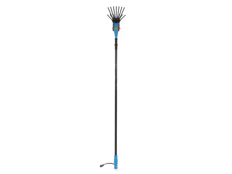 Peigne vibreur électrique à batterie Lisam Oliwatt 2 - Avec dents en Nylon - 250-350 cm - Perche télescopique