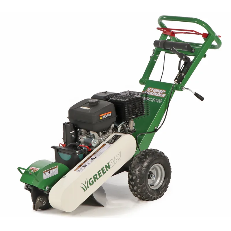 GreenBay Deep LE-330 - Rogneuse de souches - Moteur Loncin 420 cm3 avec démarrage électrique - Roue de coupe avec 8 fraises en carbure de tungstène