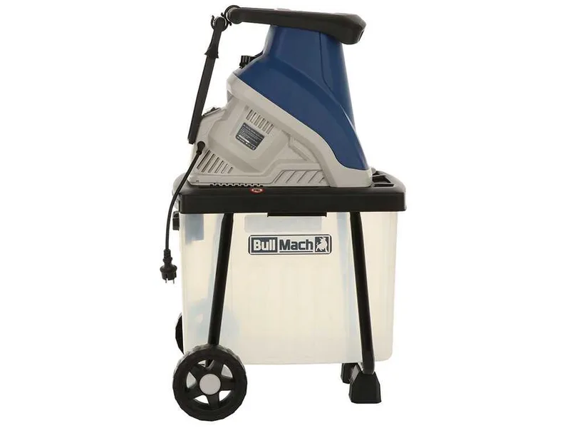 BullMach Tersic 40 L - Broyeur de branches électrique - Avec bac de ramassage