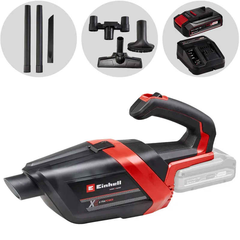 Einhell TE-VC 18 Li - Aspirateur portatif à batterie - 18V 2.5Ah