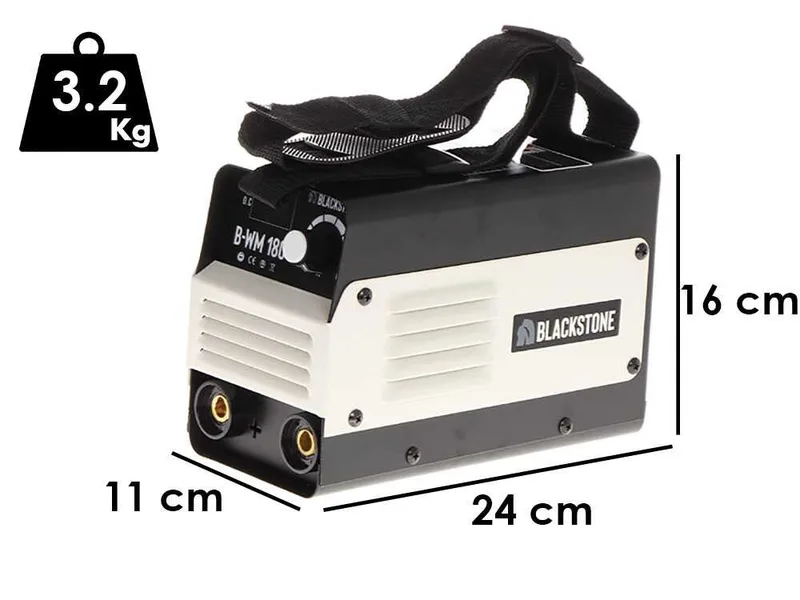 Poste à souder inverter à électrode à courant continu Blackstone B-WM 180 - 180 A - avec Kit MMA