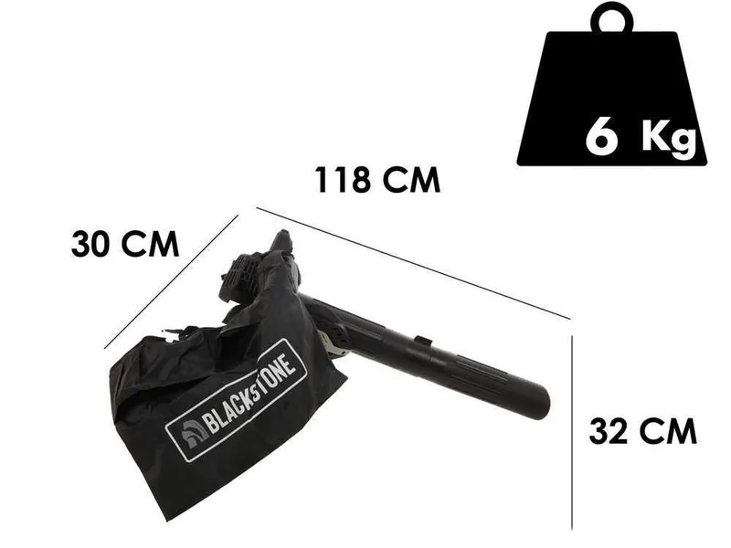 BlackStone WB270 - Souffleur aspirateur thermique moteur 2 temps