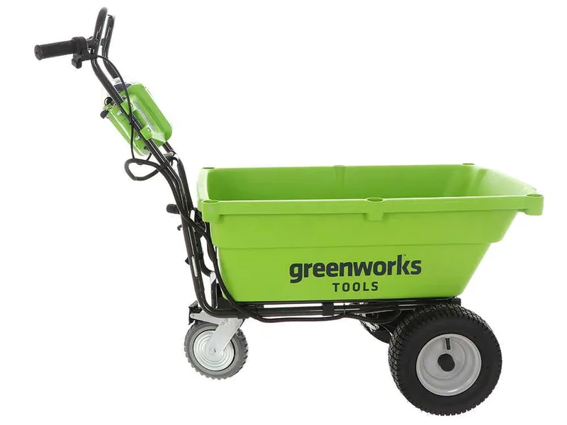 Greenworks G40GC Garden Cart - Brouette à batterie sur roues 40V 4Ah