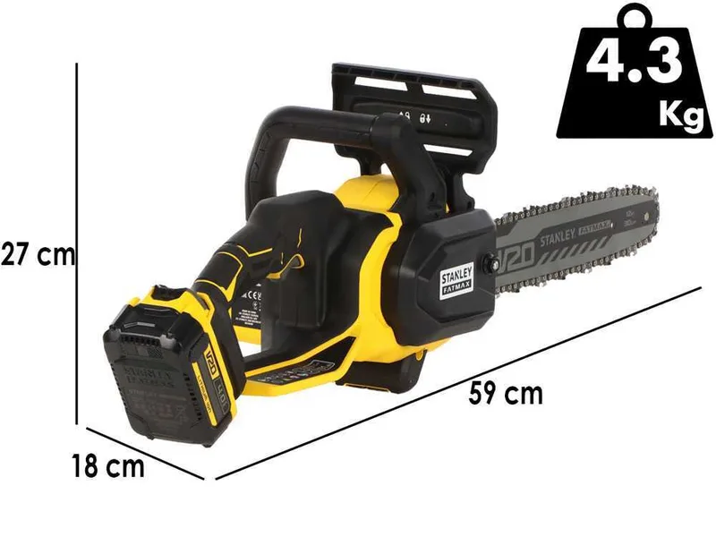 Stanley Fatmax SFMCCS730 - Tronçonneuse à batterie - 20 V