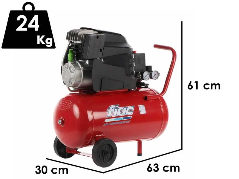 FIAC Cosmos 225 - Compresseur d'air électrique monophasé - Moteur 2 HP - 24 L
