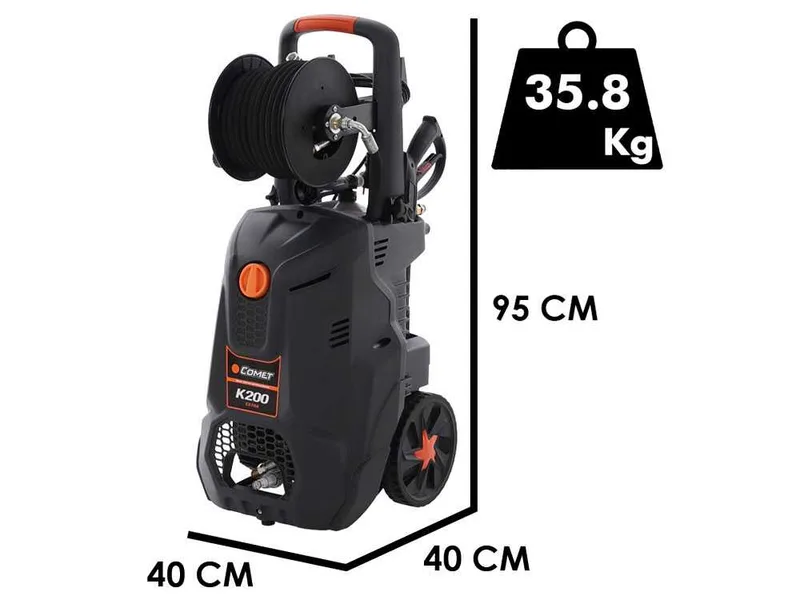 Comet K 200 10/150 Extra - Nettoyeur haute pression à eau froide - 150 bar - 600 l/h